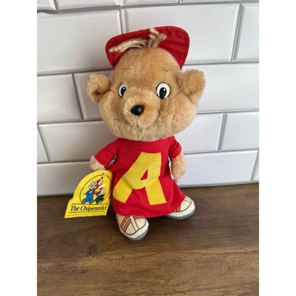 Vintage 12" Alvin Chipmunk Plush with Tags - Picture 2 of 8